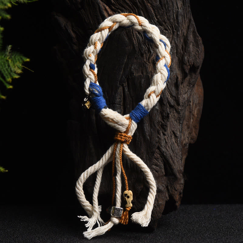 Pulsera de la suerte hecha a mano con Buddha Stones del Tíbet Zakiram diosa de la riqueza Thangka