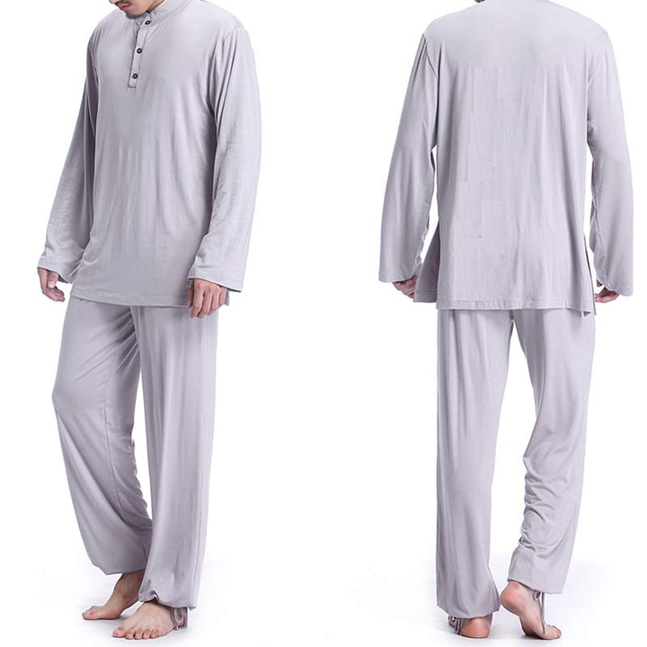 Conjunto de ropa para hombre para práctica de yoga, meditación, oración, tai chi, zen y espiritualidad con Buddha Stones - image 3