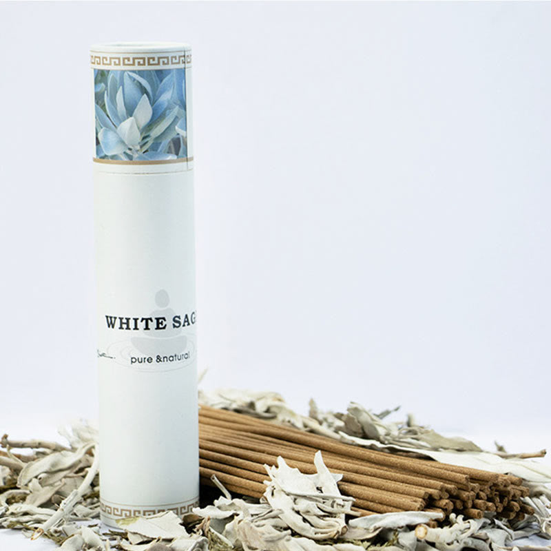 Incienso de Salvia Blanca Purificar Meditación Curativa Varitas de Incienso de Salvia de California