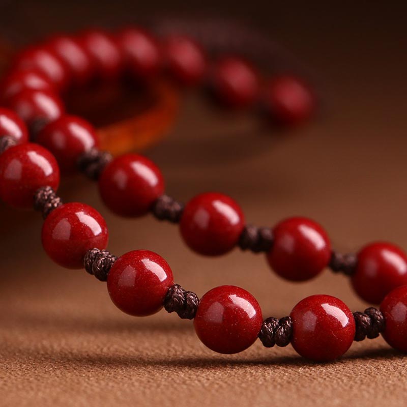 Buddha Stones Año del Dragón Natural cinabrio Hetian Jade cuenta moneda de cobre atraer riqueza collar colgante
