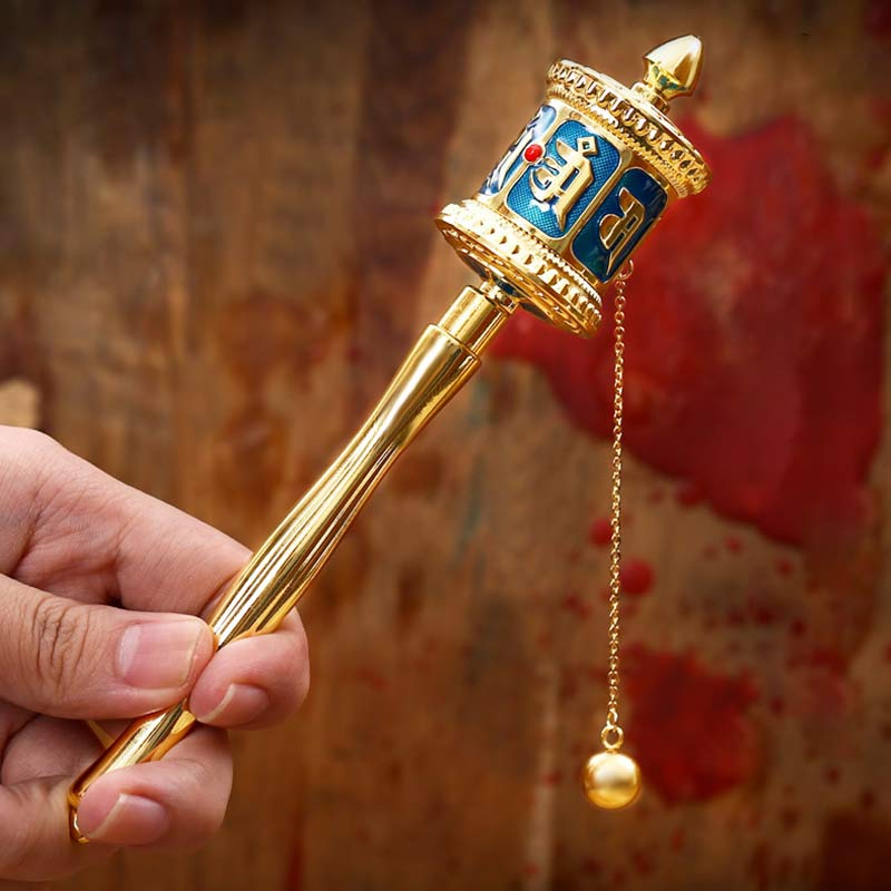 Rueda de oración tibetana Seis palabras verdaderas Bendición Decoración de meditación