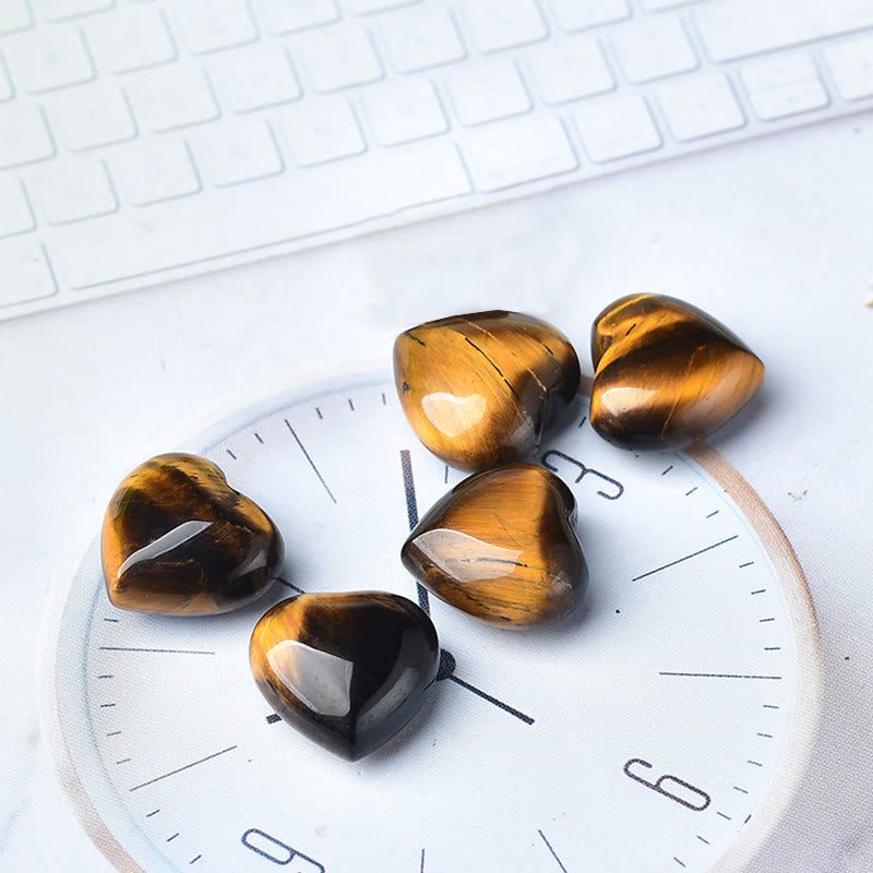 Decoración de amor con piedra de ojo de tigre, amatista natural - Ojo de tigre*5 piezas - image 10