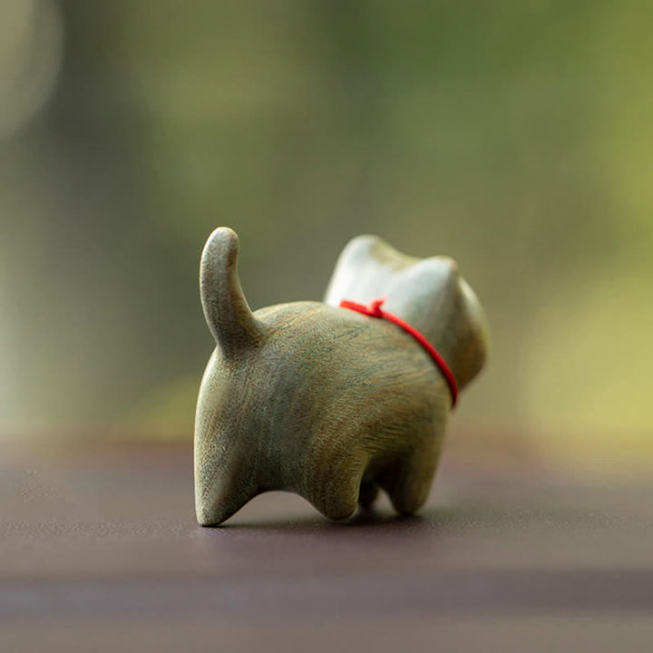 Buddha Stones, sándalo verde, hoja pequeña, sándalo rojo, animales lindos, gato, decoración relajante y de paz. - image 5