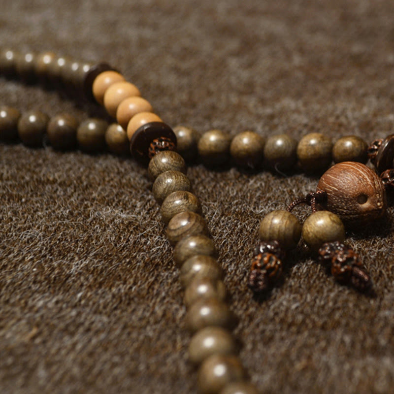 Pulsera Mala con dije de protección de sándalo tibetano - image 13