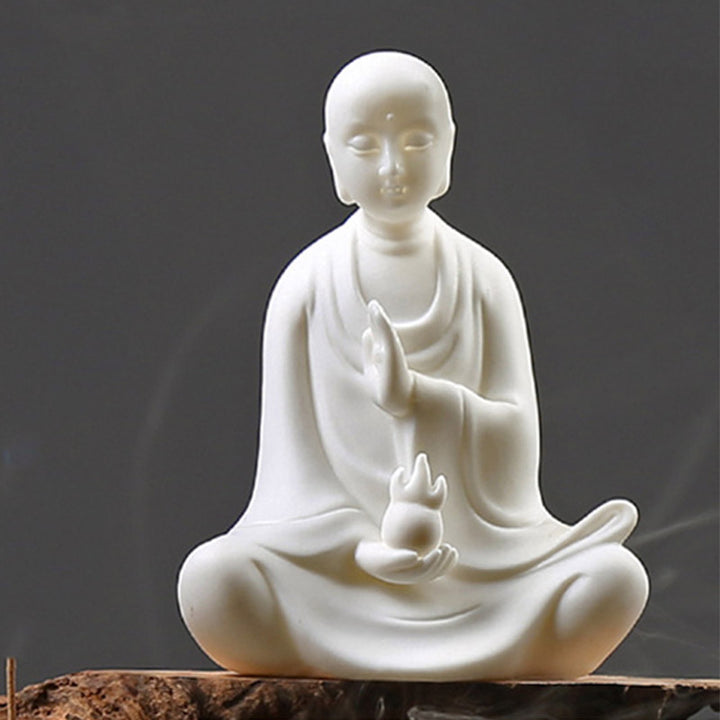 Buda Avalokitesvara Ksitigarbha Bodhisattva Bendición Decoración LED de cerámica