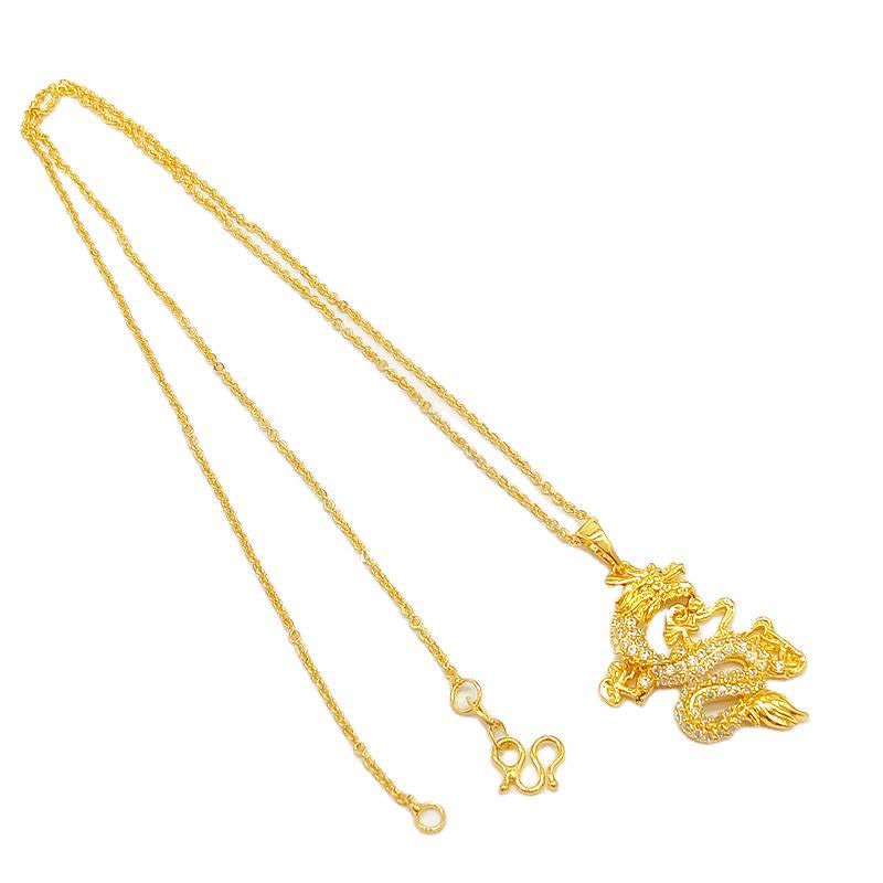 Colgante Collar Protección Dragón Dorado Buddha Stones - image 10