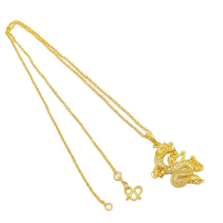 Colgante Collar Protección Dragón Dorado Buddha Stones - image 10