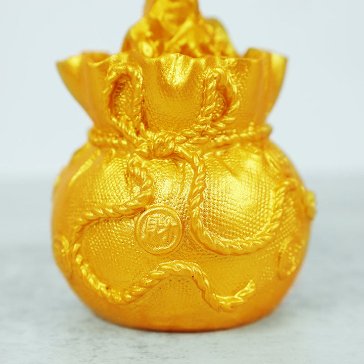 Buddha Stones Adorno de piedras preciosas de árbol de dinero de citrino natural - Feng Shui para la prosperidad