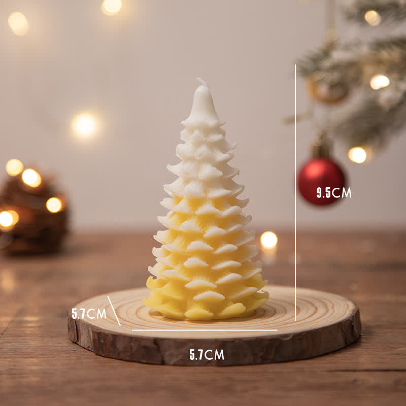 Regalo de vela de cera de soja perfumado árbol de Navidad para amigos de la familia