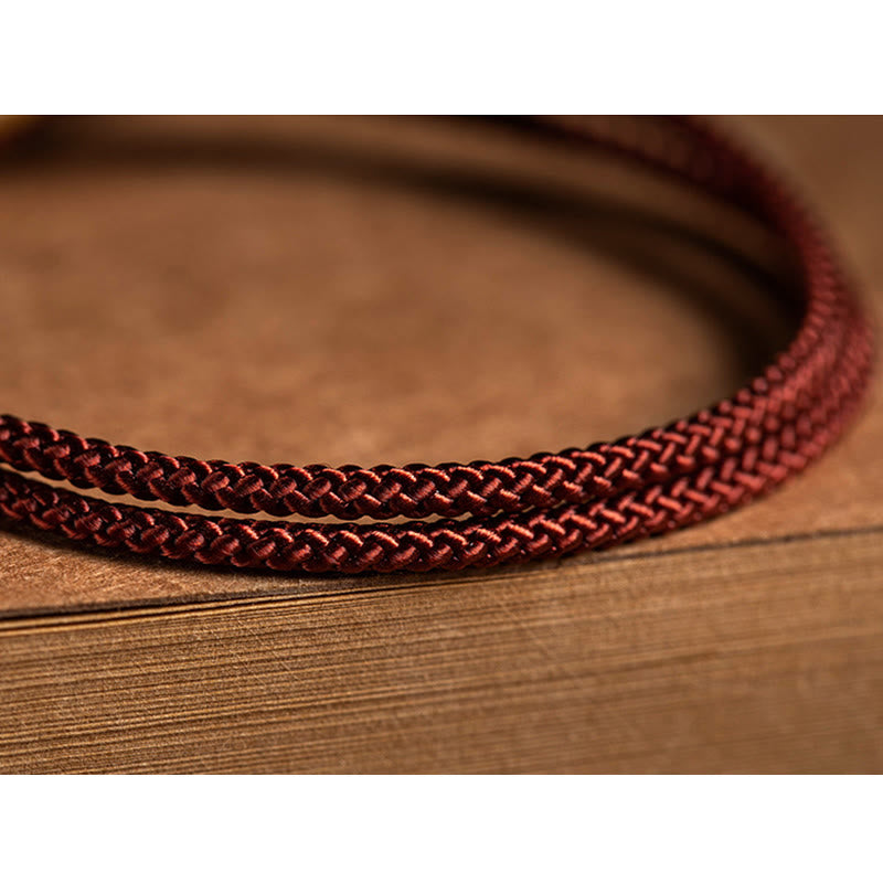 Pulsera de hilo rojo trenzado con Buddha Stones , Plata de Ley 925, hecha a mano, zodíaco chino, Buda natal, cian, Bodhi, protección de semillas
