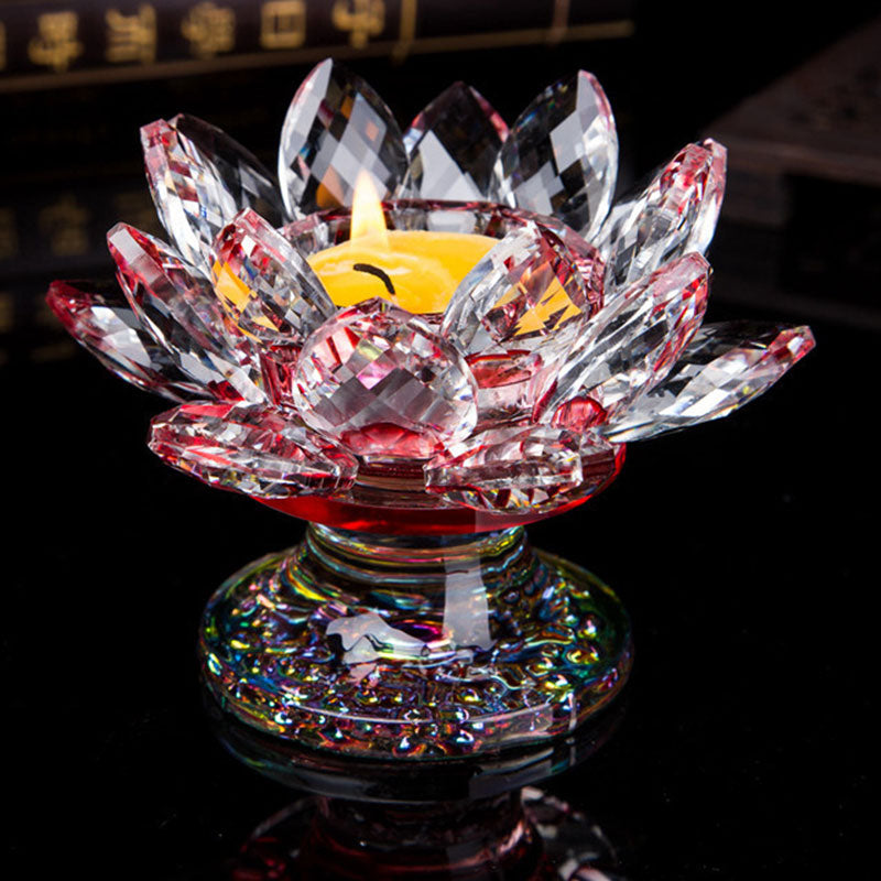 Adorno de candelabro de loto tibetano
