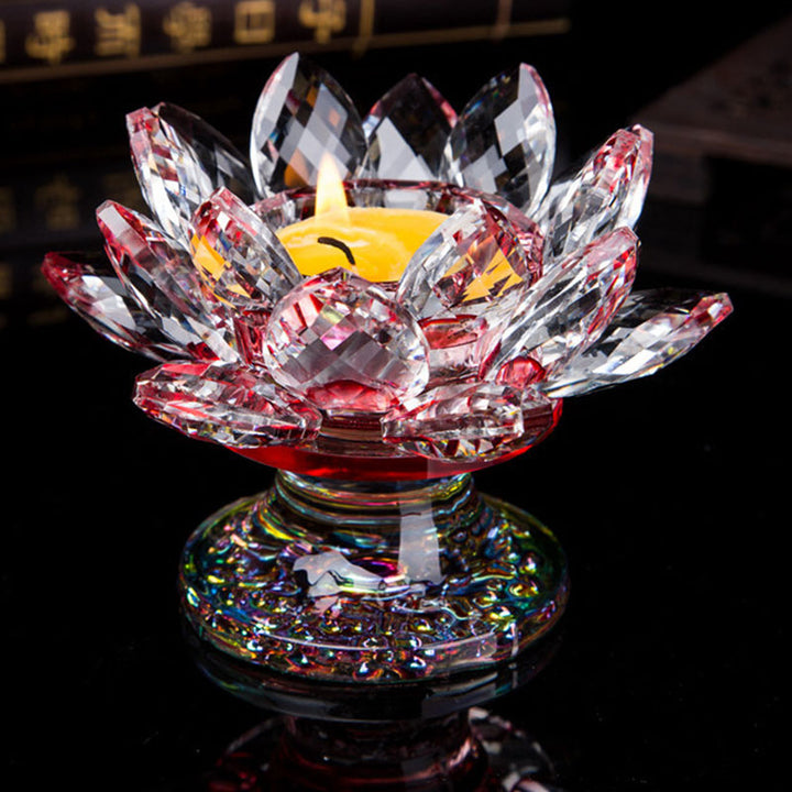Adorno de candelabro de loto tibetano