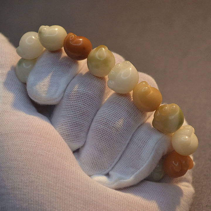 Pulsera de armonía tranquila con Buddha Stones , semillas Bodhi multicapa, linda pata de gato - image 11