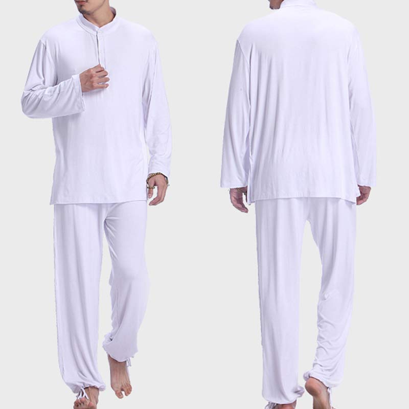 Conjunto de ropa para hombre para práctica de yoga, meditación, oración, tai chi, zen y espiritualidad con Buddha Stones - image 13