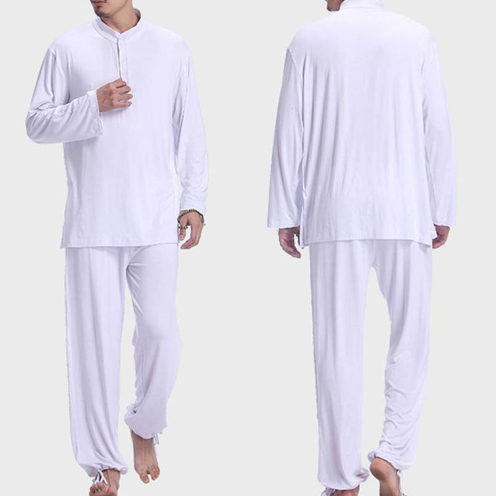 Conjunto de ropa para hombre para práctica de yoga, meditación, oración, tai chi, zen y espiritualidad con Buddha Stones - image 13