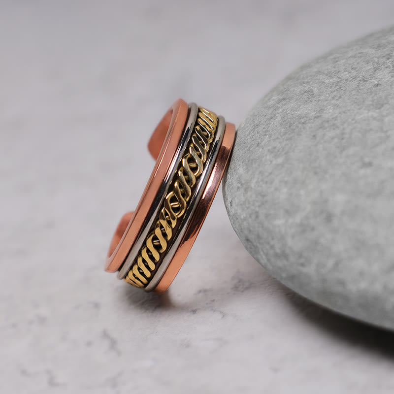Brazalete ajustable con equilibrio de cobre magnético de Buddha Stones