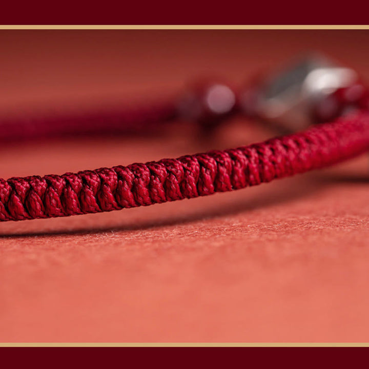 Pulsera de plata de ley 925 con Buddha Stones , zodíaco chino, Buda natal, cinabrio, calma