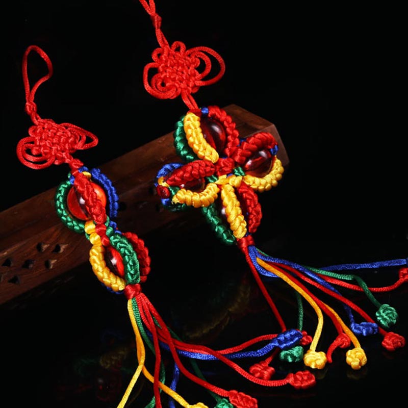 Buddha Stones, bendición tibetana, decoración de nudo Vajra de la suerte