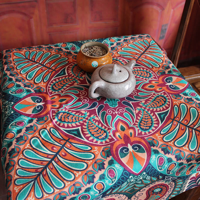 Mantel Boho Mandala, decoración de la cubierta de la mesa del hogar