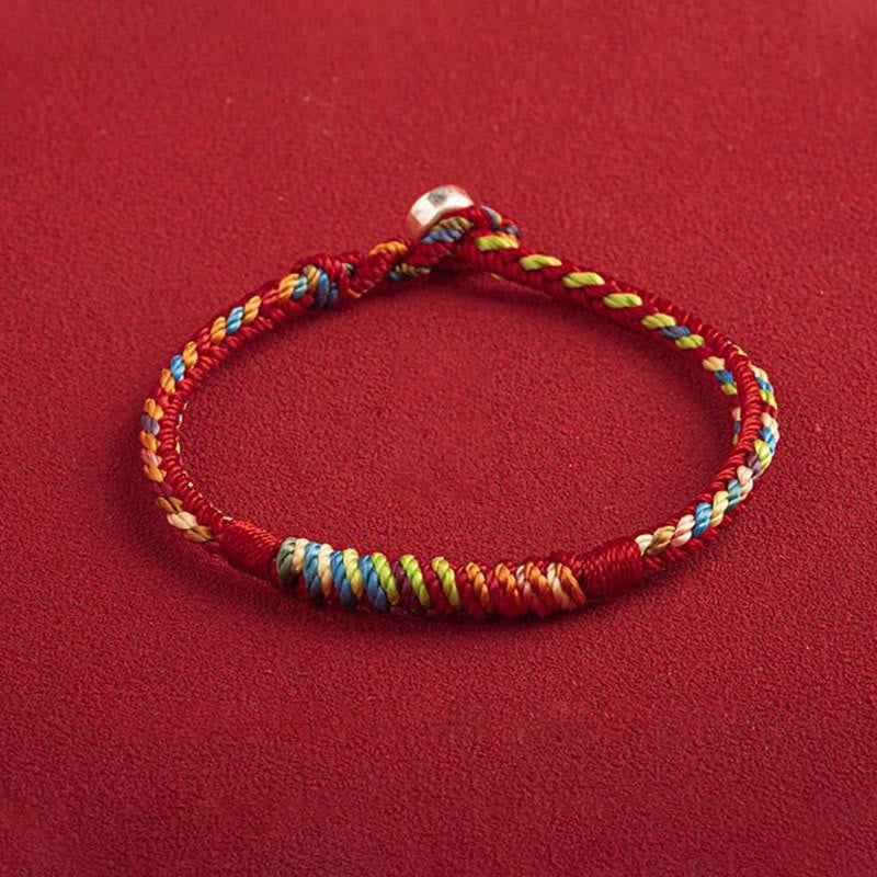Pulsera multicolor con Buddha Stones &quot;Que estés seguro y afortunado en el próximo año&quot;