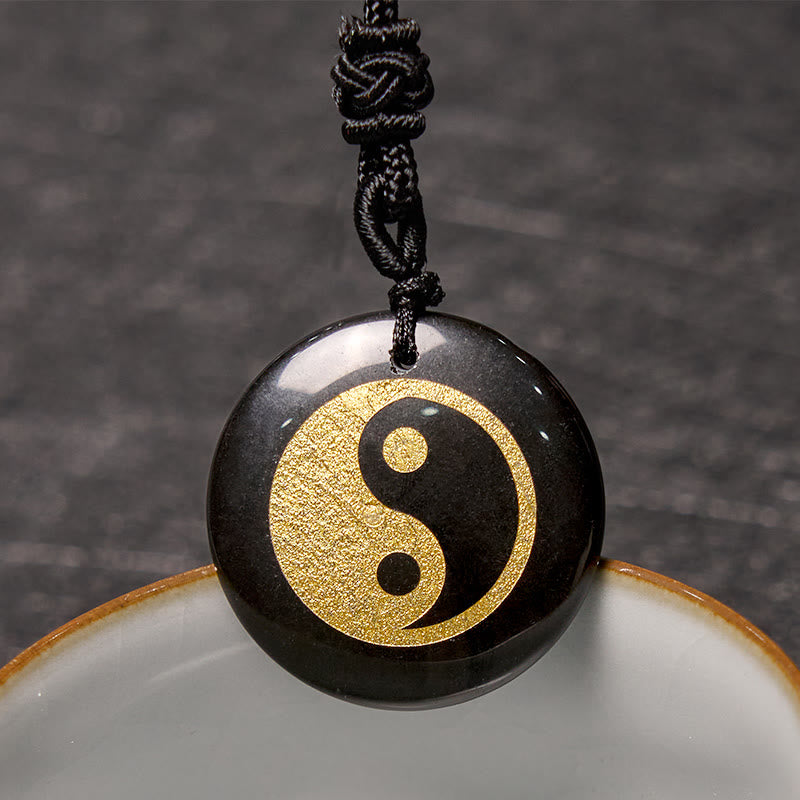 Buddha Stones, varios cristales, amatista, ojo de tigre, Aventurina verde, Yin Yang, collar espiritual, colgante