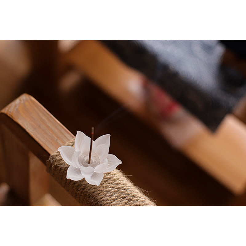 Quemador de incienso Mini Lotus Liuli Crystal Healing Meditation Stick