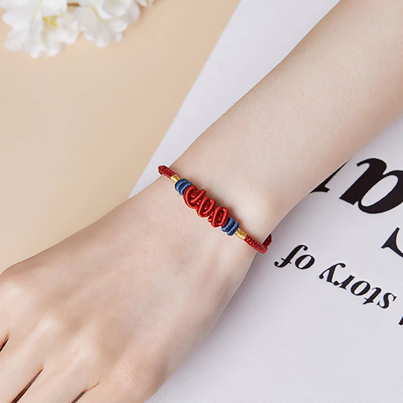 Pulsera trenzada con dije de pez Koi de plata de ley 925 con Buddha Stones
