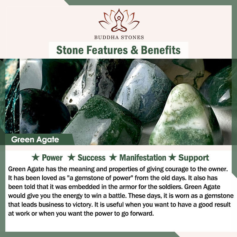 Buddha Stones Pendientes colgantes con cuentas de ágata verde y flor blanca con forma de pájaro - image 8