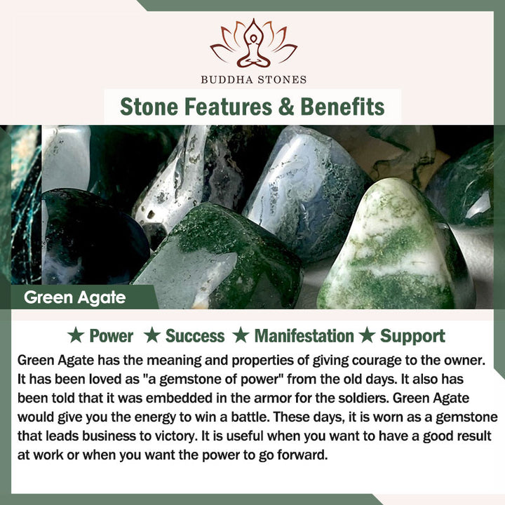 108 cuentas de Mala, ágata verde Natural, Bodhisattva, pulsera con dijes de manifestación de Tara Verde