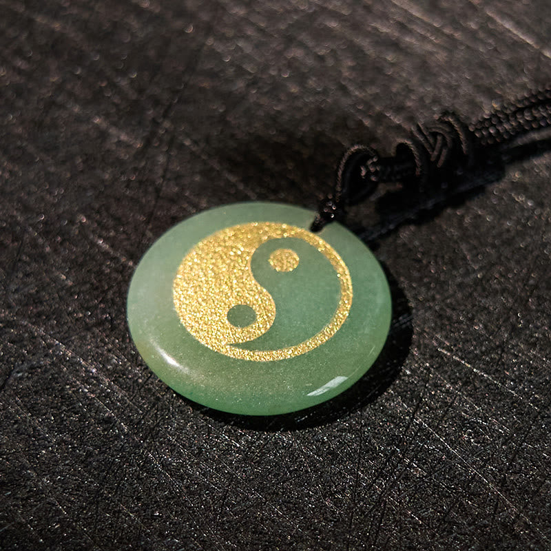 Buddha Stones, varios cristales, amatista, ojo de tigre, Aventurina verde, Yin Yang, collar espiritual, colgante