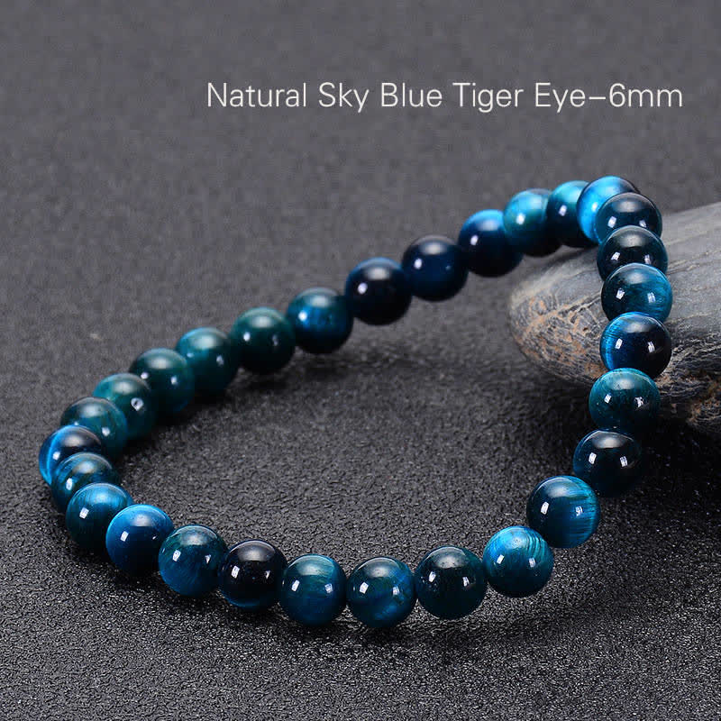Pulsera de protección de ojos de tigre azul con Buddha Stones - image 2