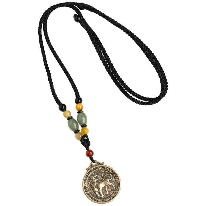 12 colgante del collar de la fortuna de la riqueza del zodiaco chino - image 16