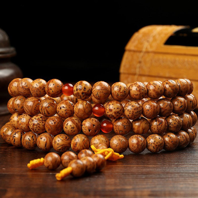 Pulsera de sabiduría de semillas de Bodhi tibetana de Buddha Stones