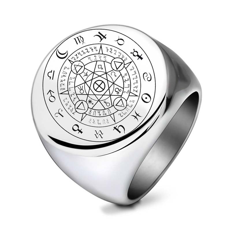 Anillo de bendición de protección de las 12 constelaciones del zodíaco
