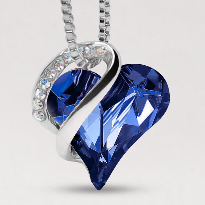 Colgante de collar de energía curativa con piedra natal de corazón de amor de Buddha Stones