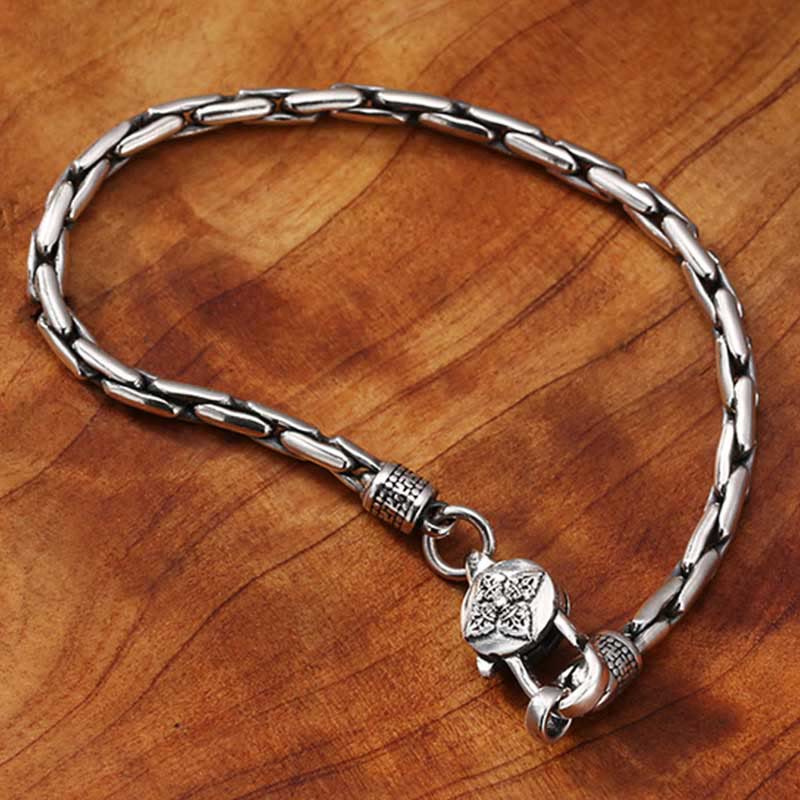 Pulsera de fuerza Buddha Stones de doble Dorje Om Mani Padme Hum de Buda con esvástica Vajra de piedras de Buda