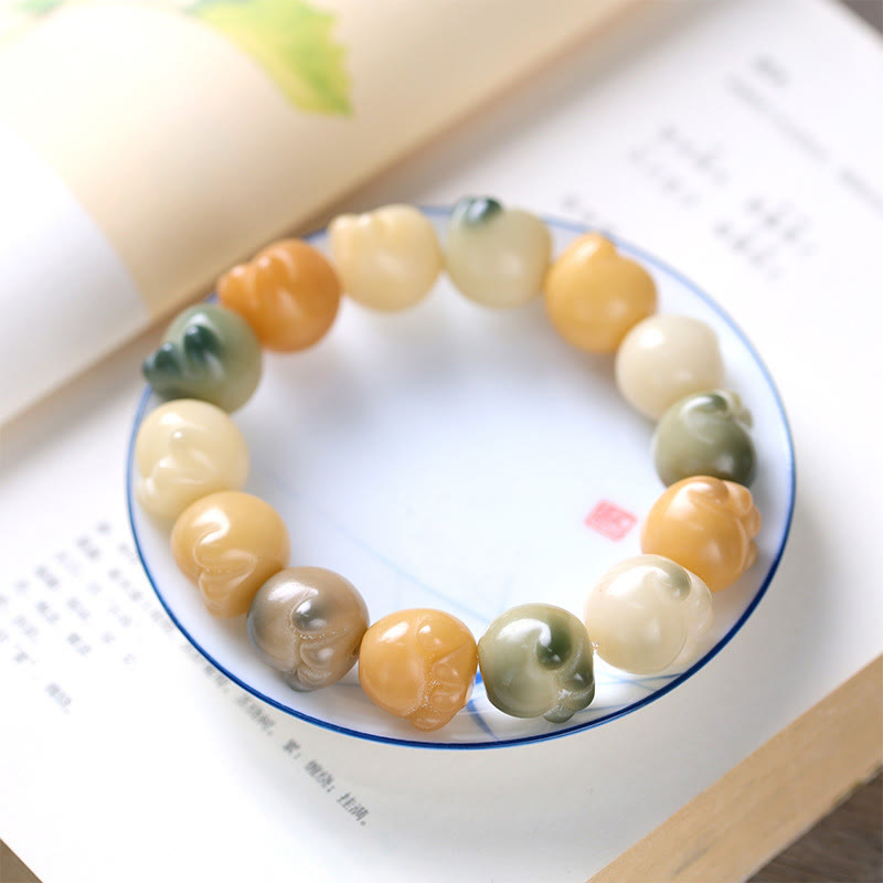 Pulsera de armonía tranquila con Buddha Stones , semillas Bodhi multicapa, linda pata de gato - Semilla de Bodhi (Auspiciosidad ♥Suerte) - image 1
