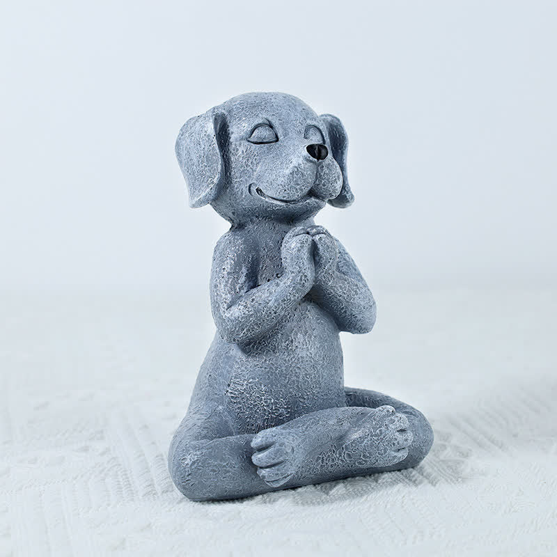 Decoración Zen Meditando Perro Gato Rana