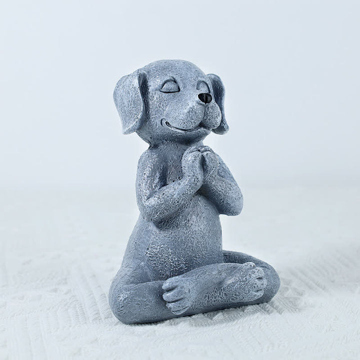 Decoración Zen Meditando Perro Gato Rana