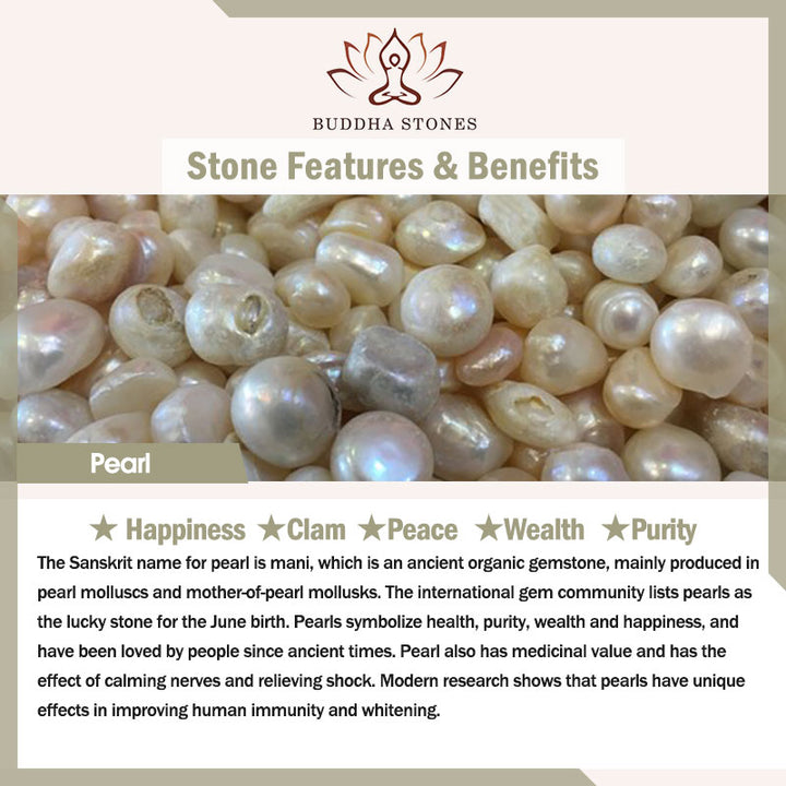 Pulsera de protección de cristal blanco con topacio, citrino y perla natural de Buddha Stones
