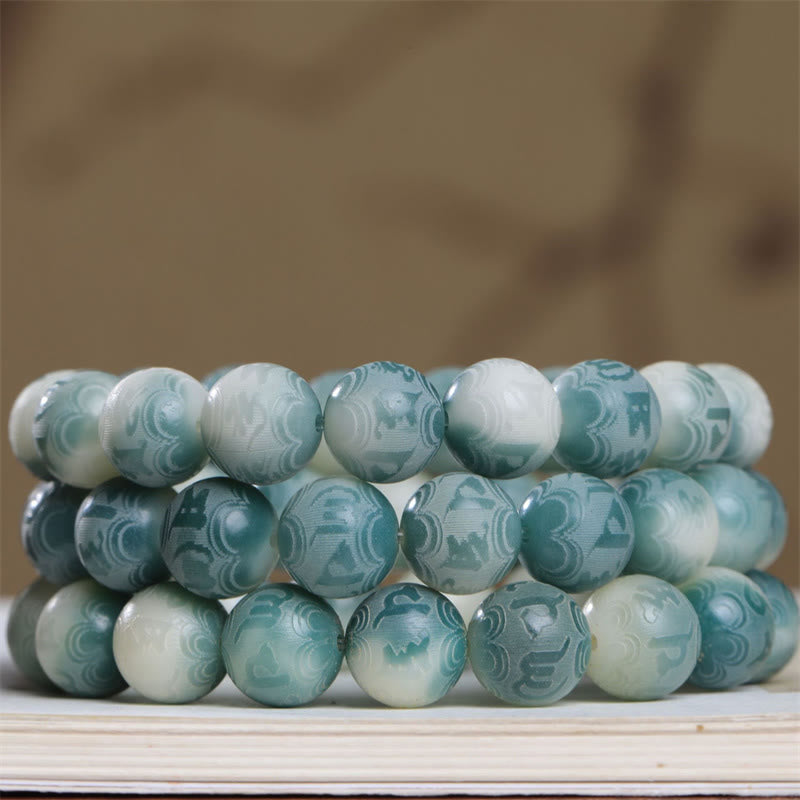 Buddha Stones , semillas Bodhi, Om Mani Padme Hum grabadas para mantener alejados los espíritus malignos