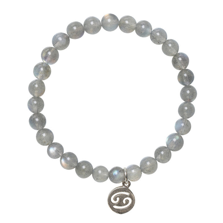 Pulsera con Encanto 12 Constelaciones del Zodíaco Piedra Lunar