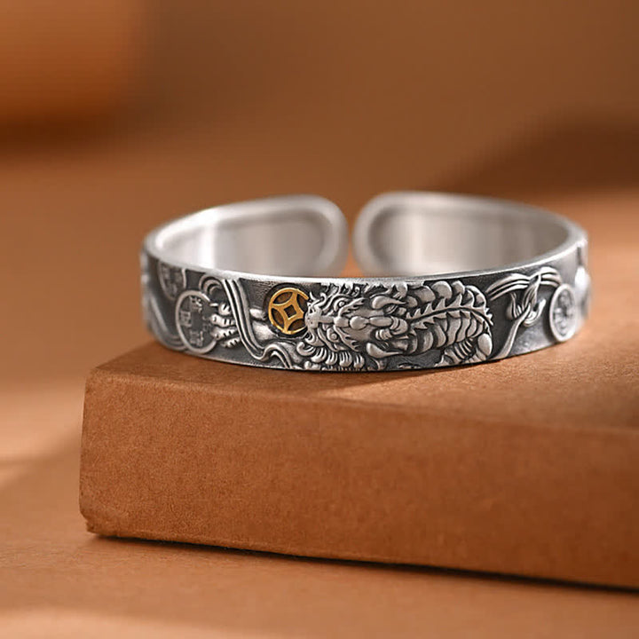 Pulsera tibetana PiXiu de cobre con monedas y riqueza, brazalete ajustable