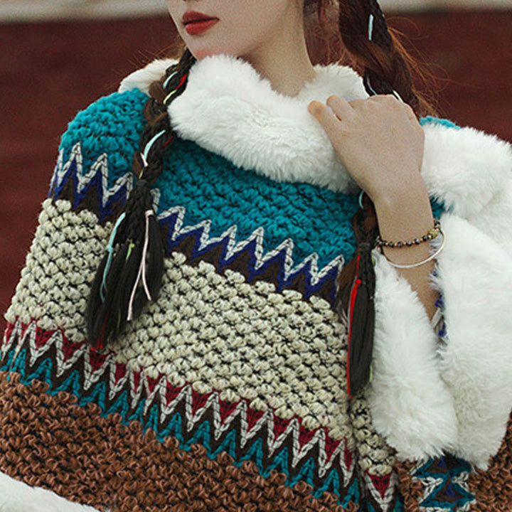 Mantón de rayas multicolor tibetano con Buddha Stones , bufanda de viaje acogedora para invierno