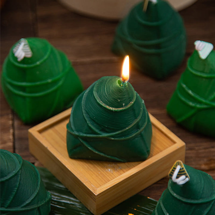 Vela perfumada con patrón Zongzi del Festival del Barco del Dragón de Buddha Stones , regalo para familiares y amigos
