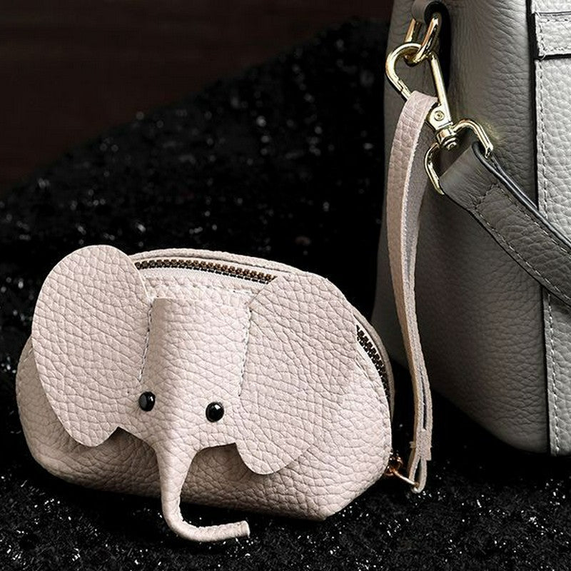 Buddha Stones Cartera de mano de piel sintética con diseño de elefante de la suerte. - image 3