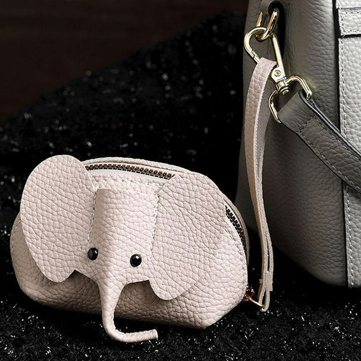 Buddha Stones Cartera de mano de piel sintética con diseño de elefante de la suerte. - image 3
