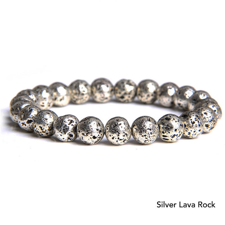Pulsera con cuentas de equilibrio de cristal de piedra de ágata natural
