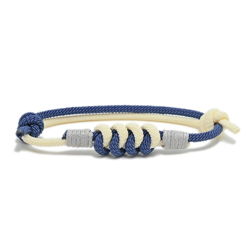 Pulsera de hilo trenzado con fuerza de nudo King Kong de diseño simple con Buddha Stones