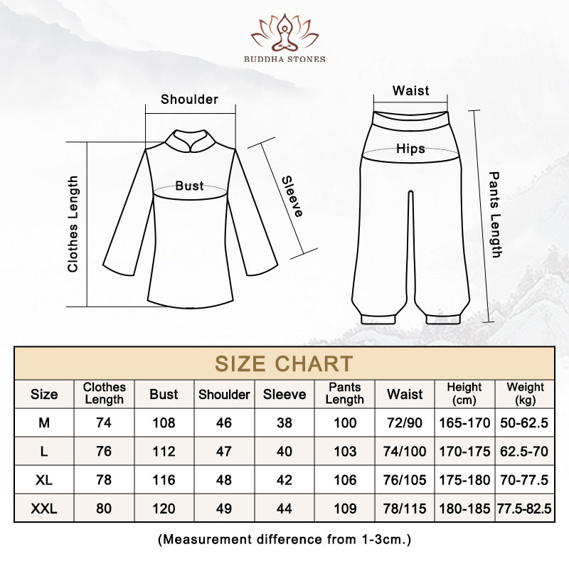 Conjunto de uniforme para hombre, ropa de práctica Zen espiritual, meditación , Buddha Stones